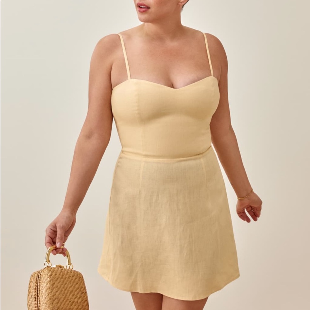 REFORMATION Roarke Linen Dress